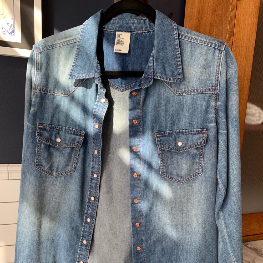 H&M & Denim Jean shirt